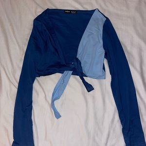 crop top tie in front